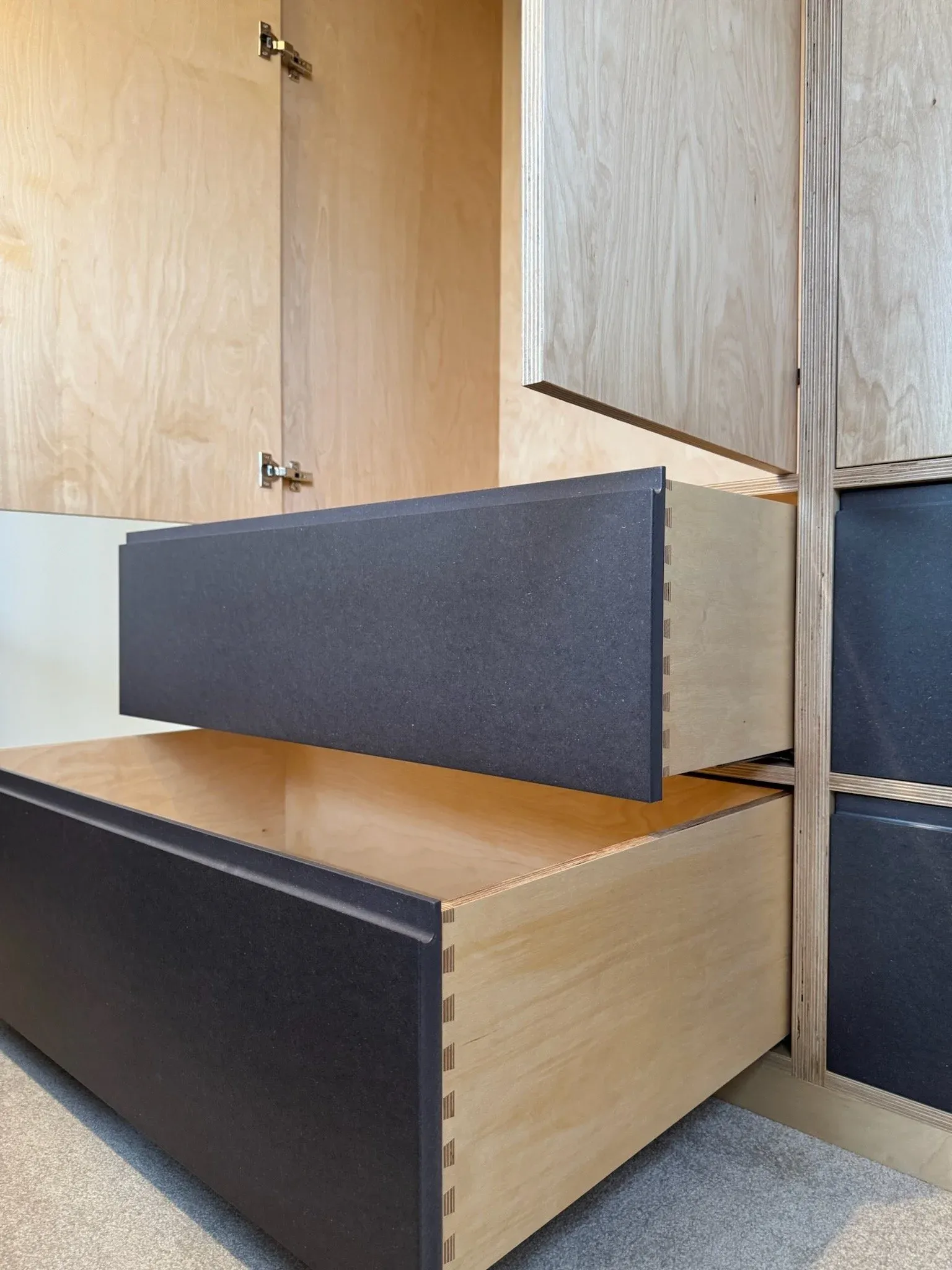 Birch Ply Wardrobes, Seagull Bespoke Interiors