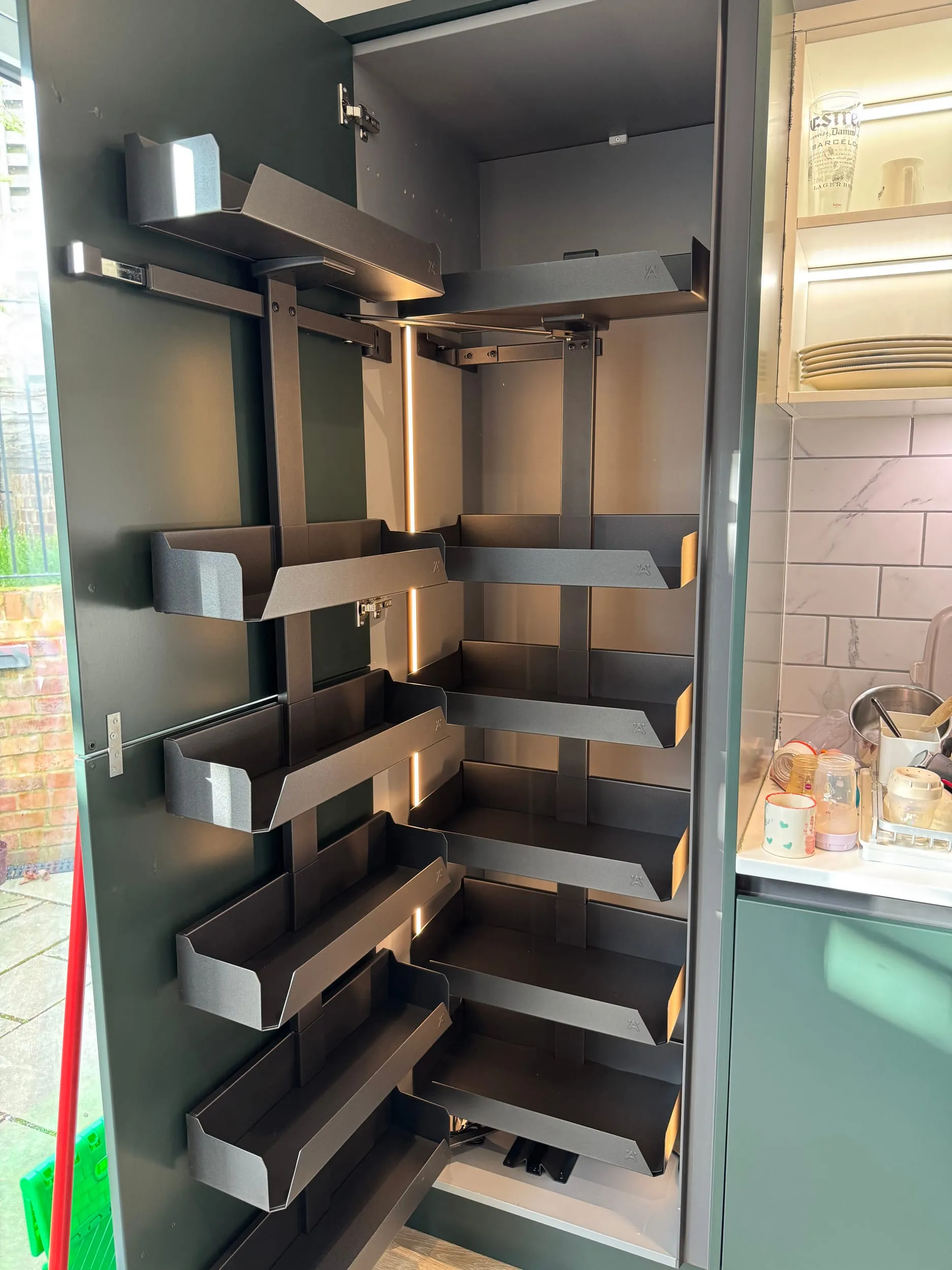 Green Kitchen Respray and New Cabinetry, Seagull Bespoke Interiors