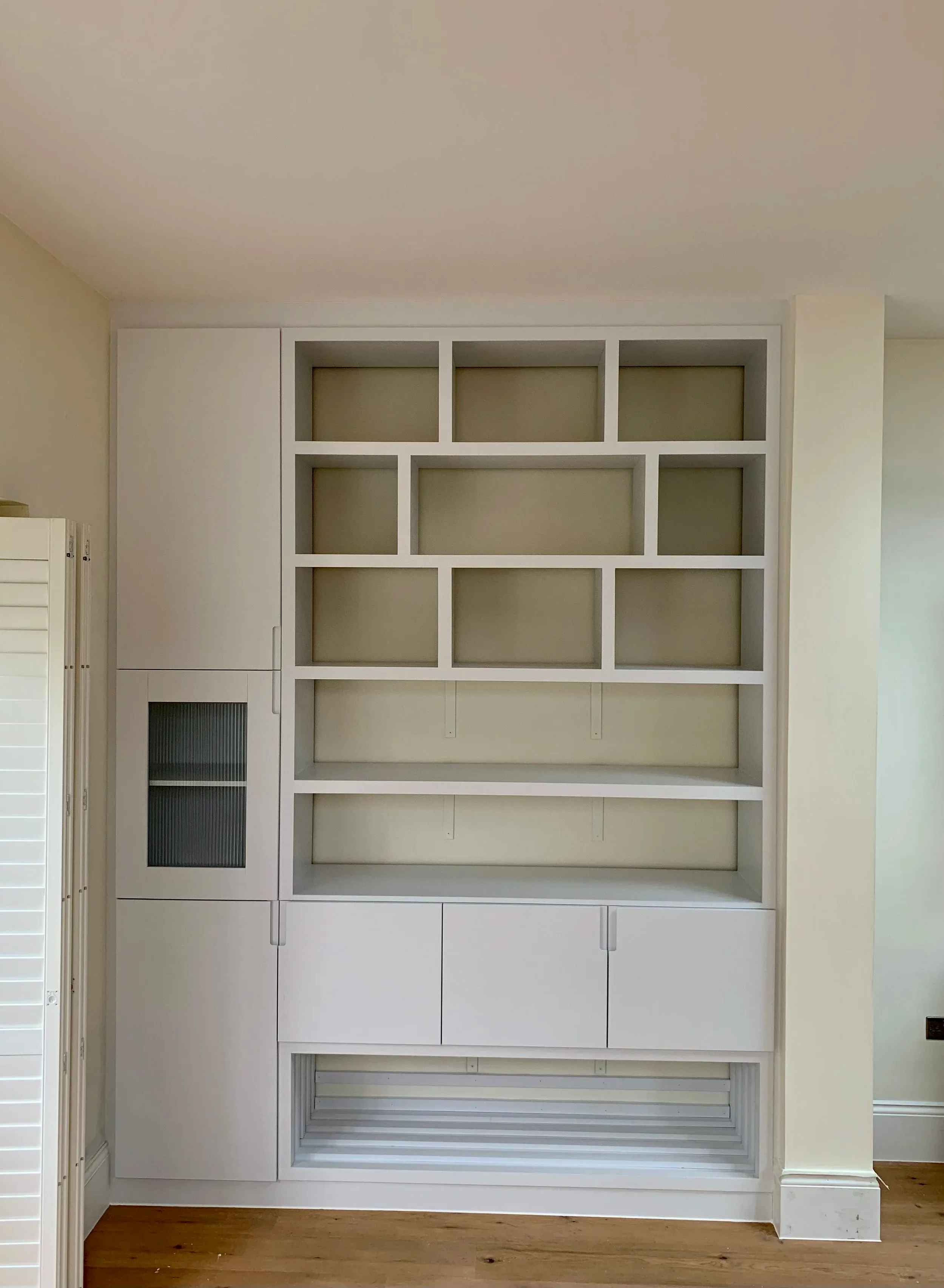 Kitchen Storage Wall and Island Shelving, Seagull Bespoke Interiors