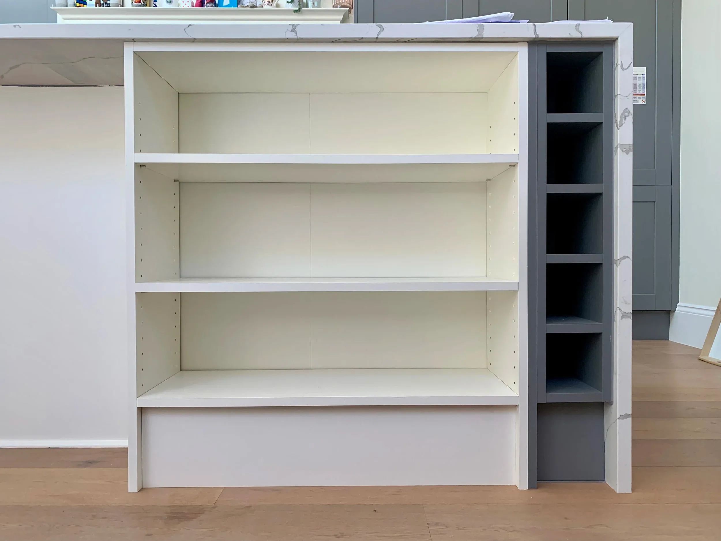 Kitchen Storage Wall and Island Shelving, Seagull Bespoke Interiors