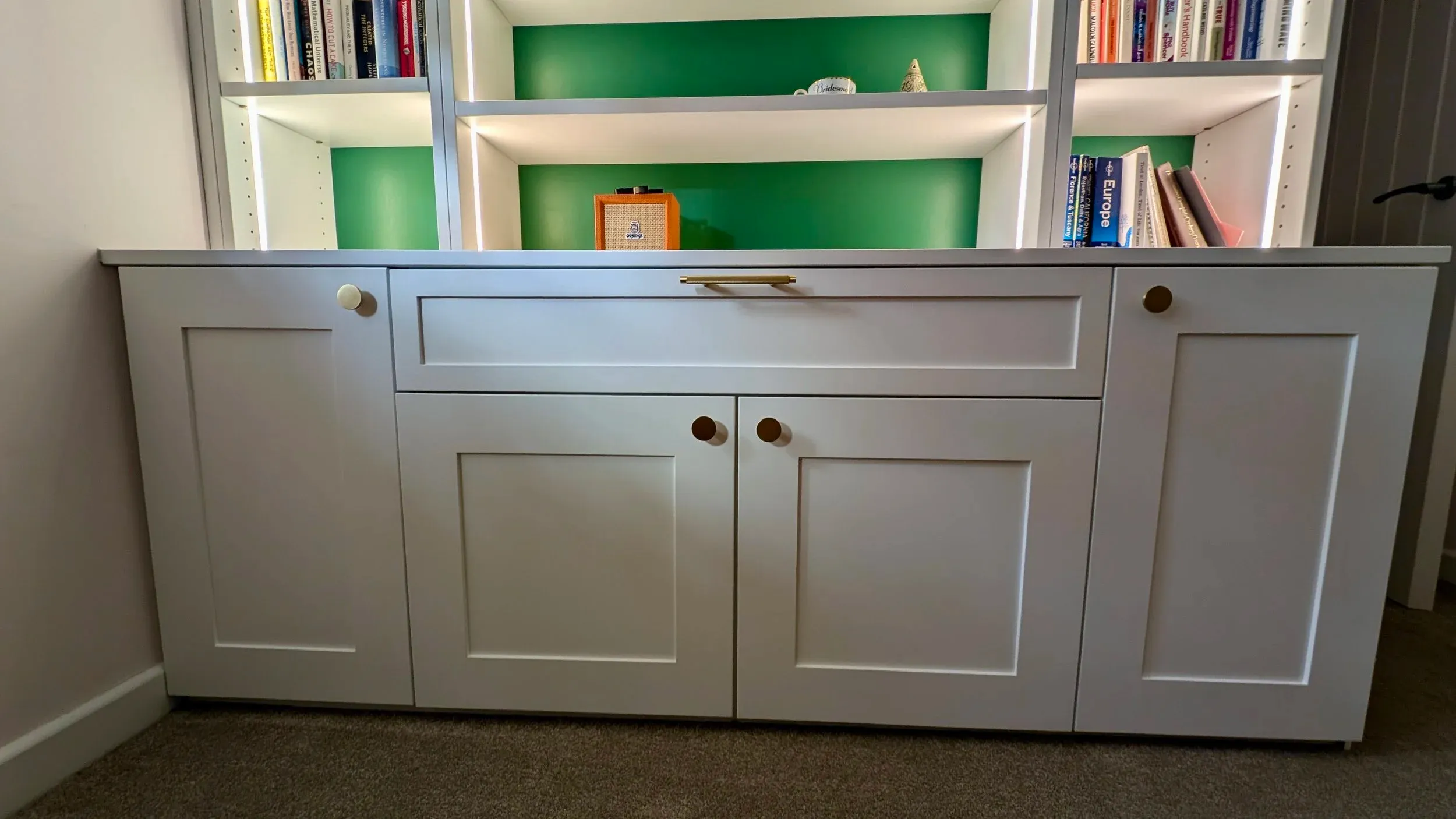 LED Lit Bookcase, Seagull Bespoke Interiors