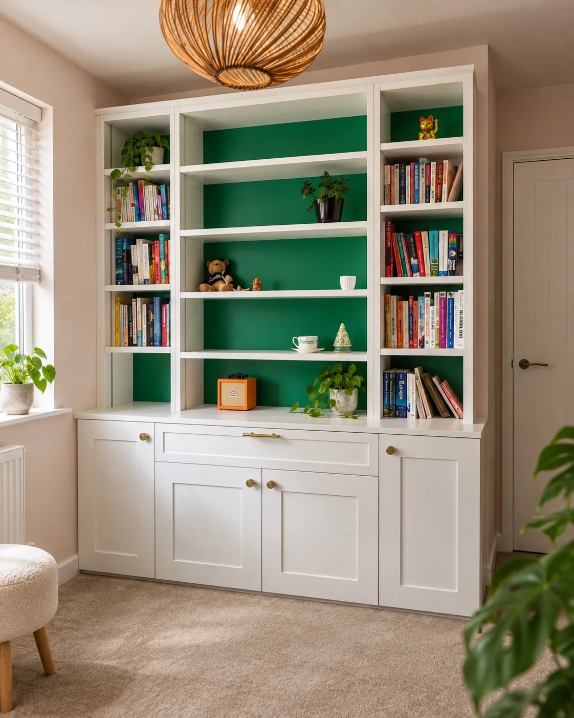 LED Lit Bookcase