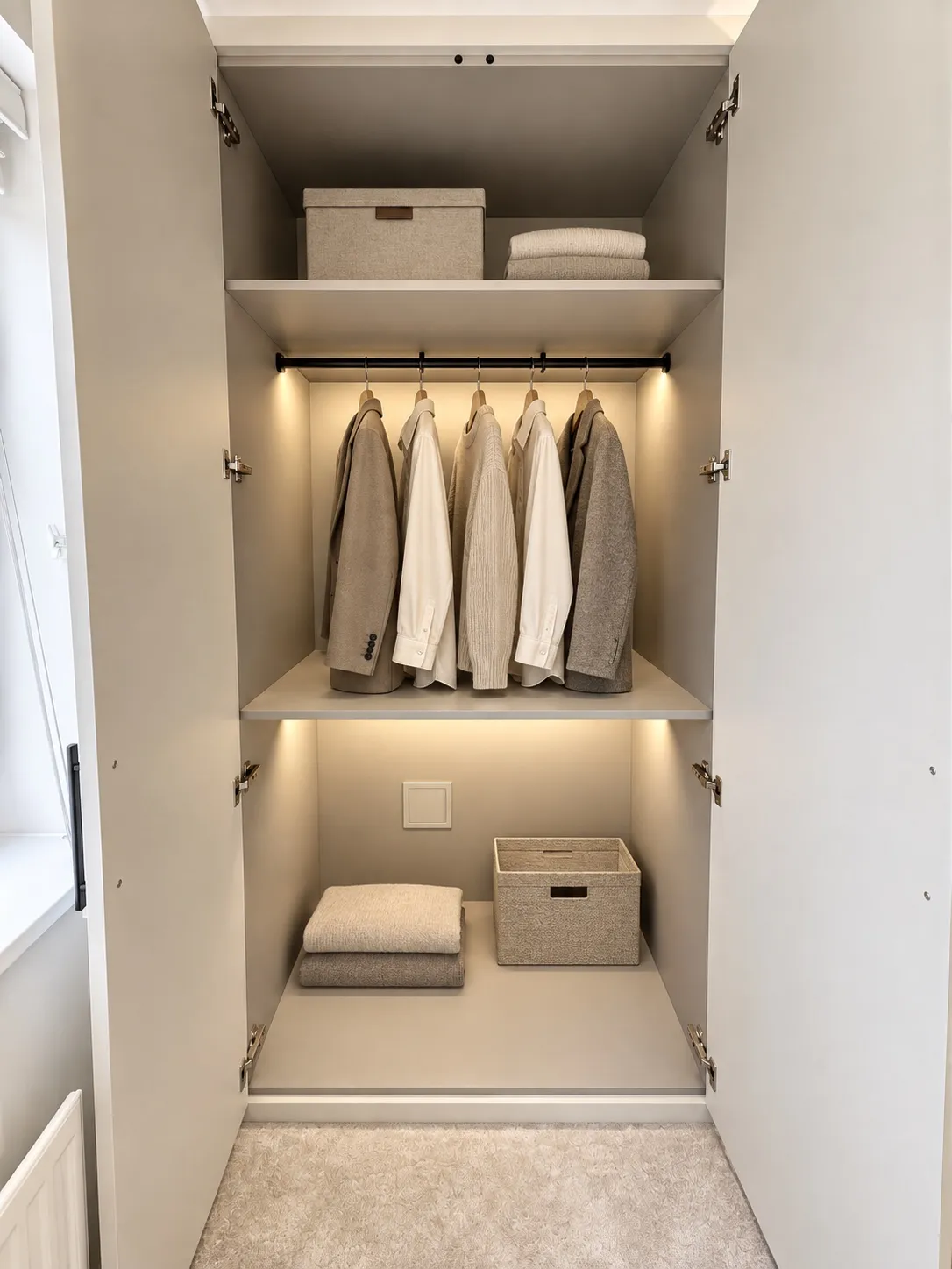Modern Dressing Room, Seagull Bespoke Interiors