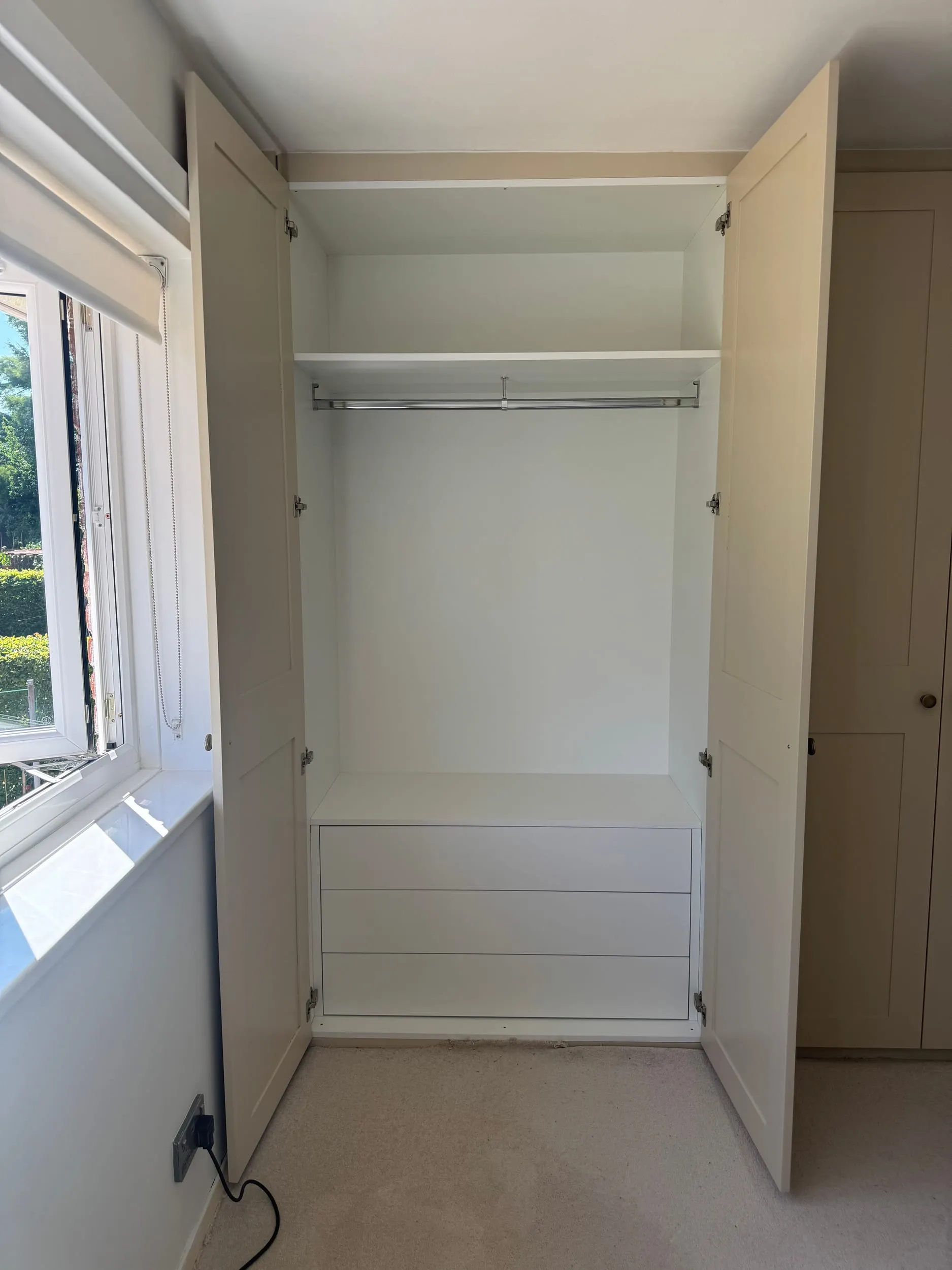 Painted Shaker Wardrobes, Seagull Bespoke Interiors