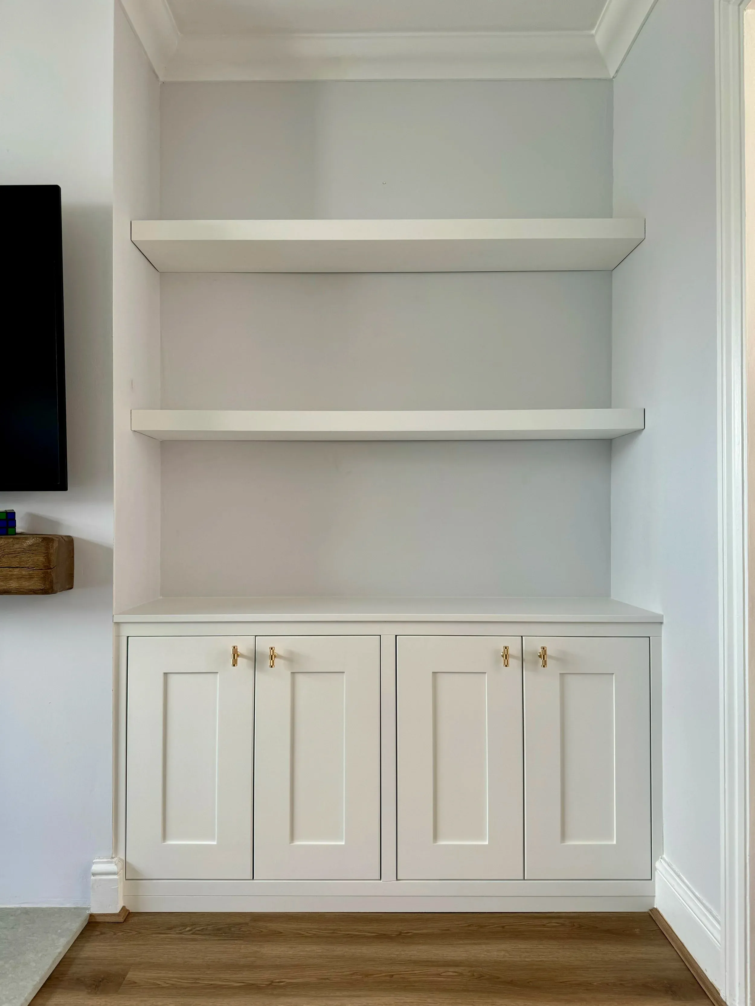 Under Stairs Storage & Matching Alcove Unit, Seagull Bespoke Interiors