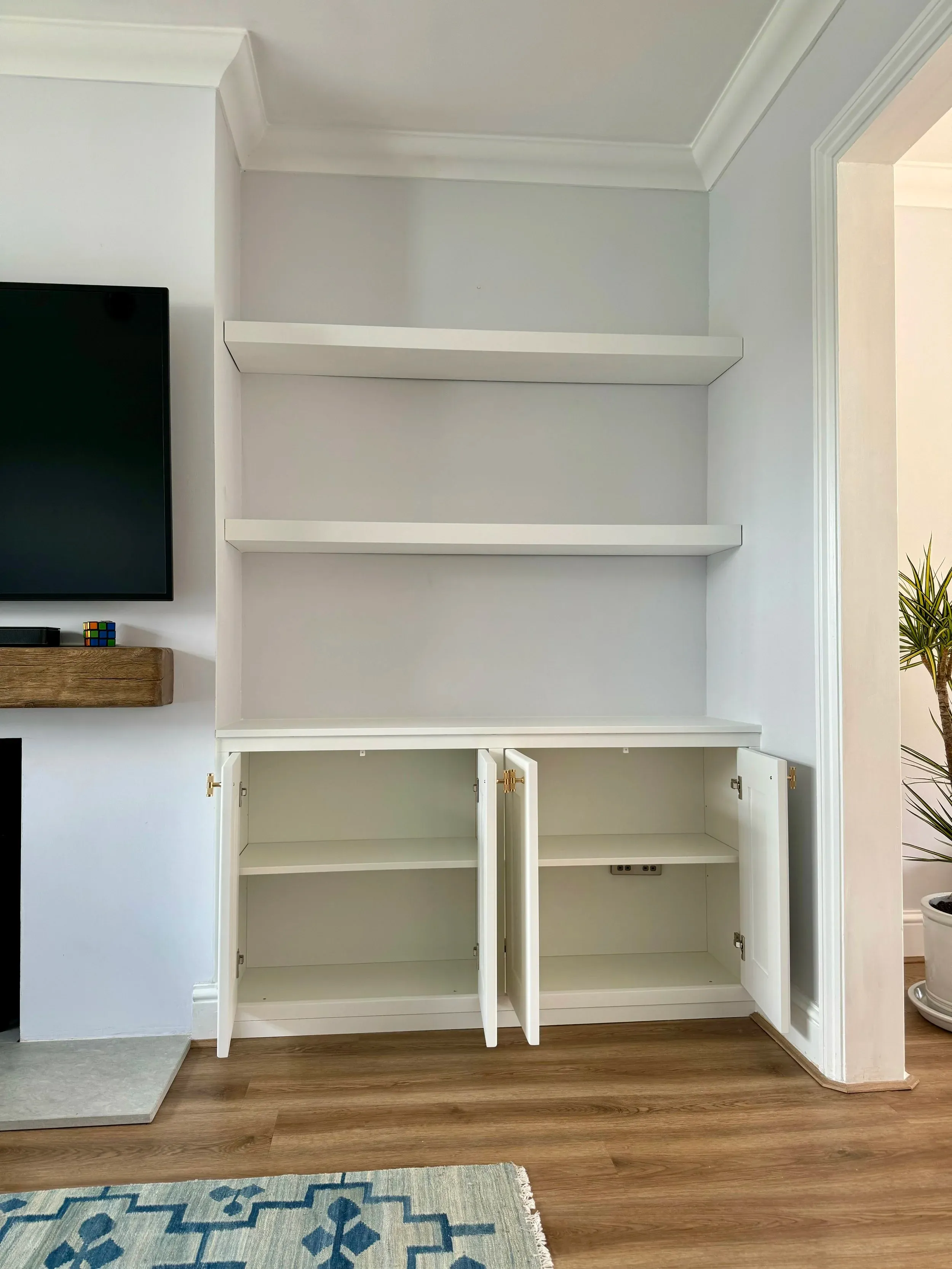 Under Stairs Storage & Matching Alcove Unit, Seagull Bespoke Interiors