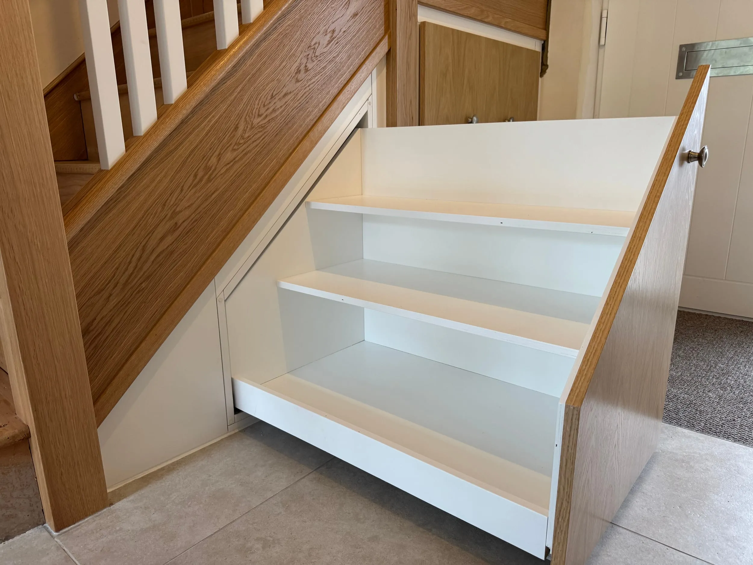 Under Stairs Pull-Out Storage