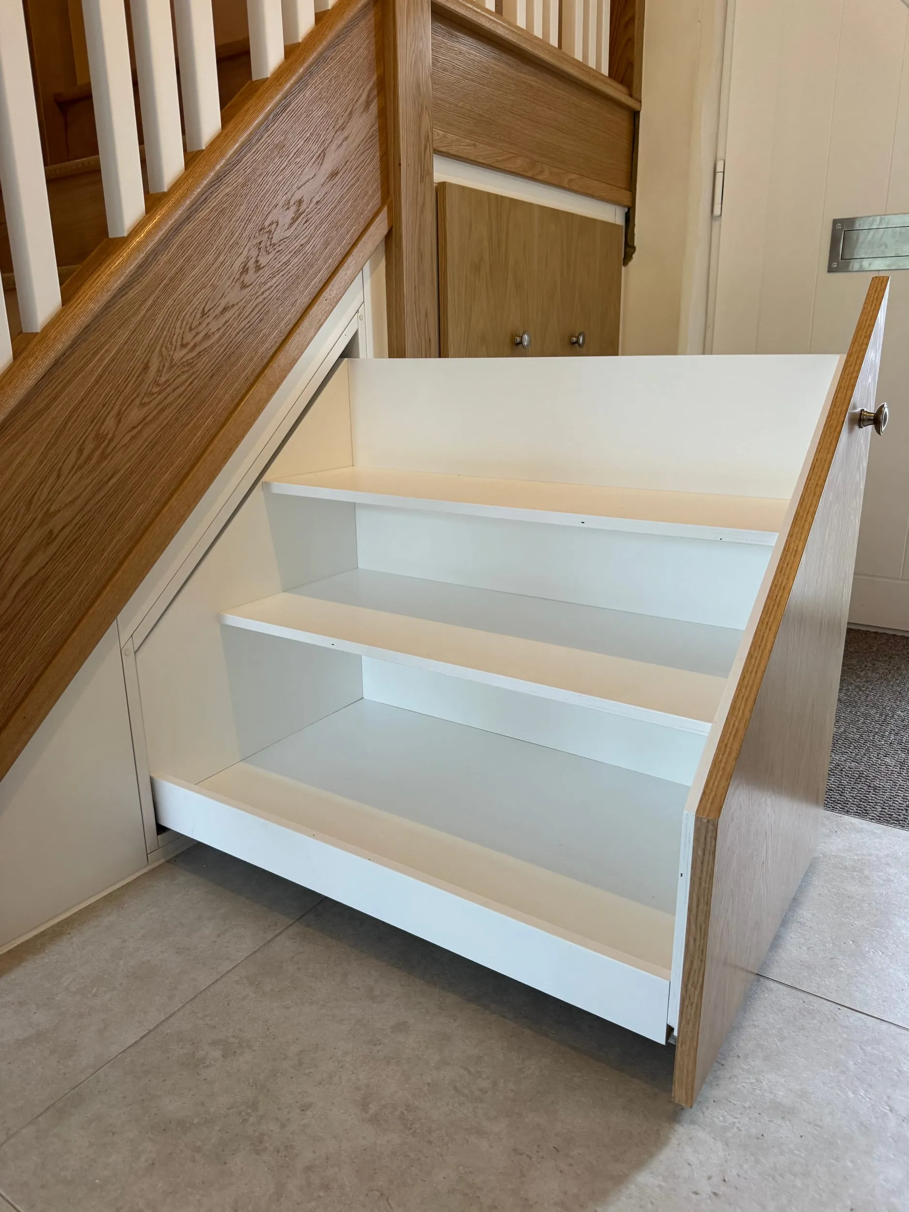 Under Stairs Pull-Out Storage, Seagull Bespoke Interiors